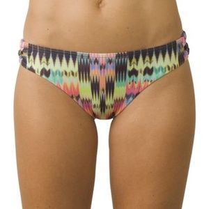 NEW Prana Stina Supernova Rio Print Hipster Bikini Small